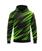 Wholesale Basketball Hoodie – Neon Green Black Sublimated Pullover Teamwear