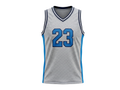 Custom Basketball Embroidered Jersey Wholesale Polyester Team Jersey Gray Blue
