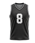 Custom Black Basketball Embroidered Jersey – Wholesale Polyester Teamwear