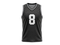 Custom Black Basketball Embroidered Jersey – Wholesale Polyester Teamwear