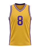 Custom Yellow Basketball Embroidered Jersey Wholesale Polyester Teamwear
