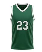 Custom Dark Green Basketball Embroidered Jersey – Wholesale Polyester Teamwear