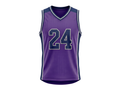 Custom Purple Basketball Embroidered Jersey – Wholesale Polyester Teamwear