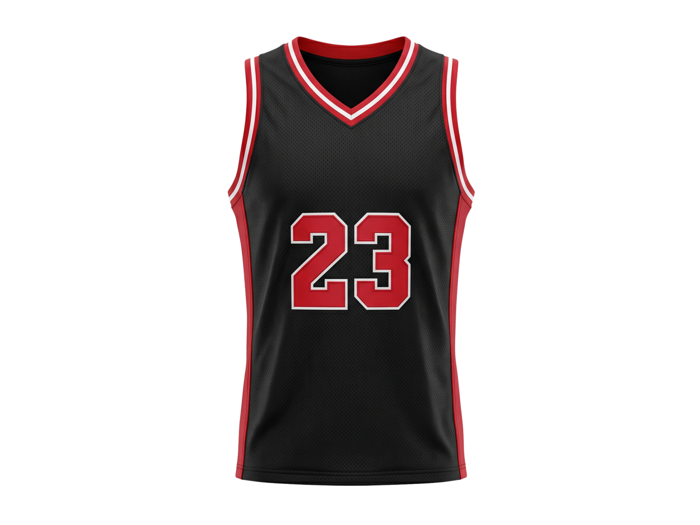 Custom Black Basketball Embroidered Jersey – Wholesale Polyester Teamwear