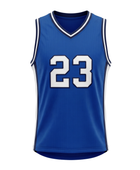 Custom Royal Blue Basketball Embroidered Jersey – Wholesale Polyester Teamwear