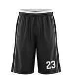 Custom Black Basketball Embroidered Shorts – Wholesale Polyester Teamwear