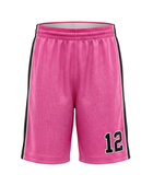 Custom Pink Basketball Embroidered Shorts – Wholesale Polyester Teamwear