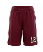 Custom Maroon Basketball Embroidered Shorts – Wholesale Polyester Teamwear