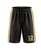 Custom Black Basketball Embroidered Shorts – Wholesale Polyester Teamwear