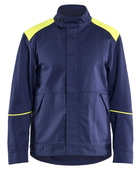 Welding Work Jacket for B2B Workwear Supply – Low MOQ Insulated Reflective Jacket in Navy Blue