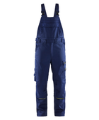 Welding Bib Trousers for B2B Workwear Supply – Low MOQ Reflective Knee Pad Overalls in Navy Blue