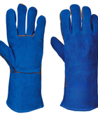 Welders Gauntlet for B2B Workwear Supply – Low MOQ  Work Glove in Blue