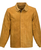 Welding Jacket for Low MOQ Bulk  Protective Workwear Jacket in Tan Brown
