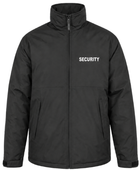 Security Printed Waterproof Jacket B2B Low MOQ Reflective Uniform Jacket Black Workwear