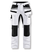 Painter Trousers with Stretch B2B Low MOQ Tool Pocket Uniform White & Black Workwear
