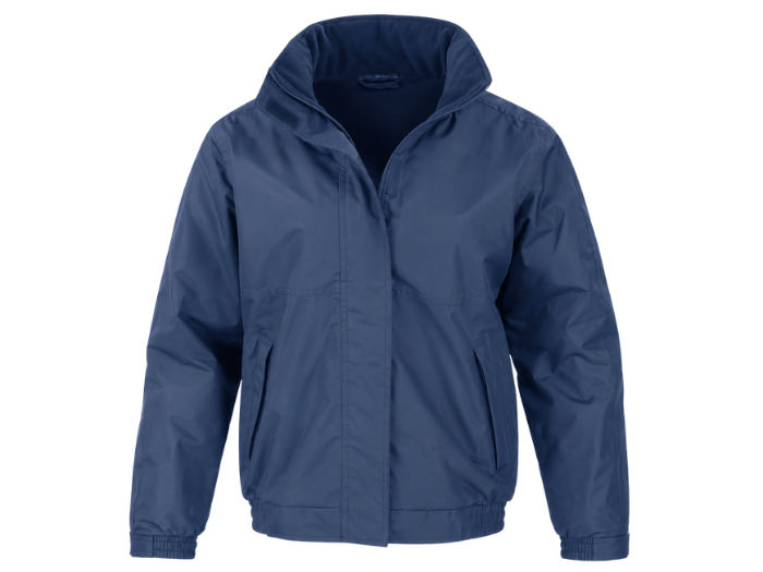 Security Workwear Jacket – Low MOQ B2B Waterproof Outerwear in Navy Blue front design preview