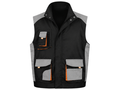 Black and Grey Trade Utility Gilet – Wholesale Lightweight Work Vest with Storm Flap