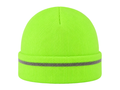 Fluorescent Green Workwear Beanie – Wholesale Reflective Cuff Insulated Winter Hat