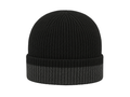 Work Beanie – Low MOQ B2B Two-Tone Winter Uniform Hat in Black & Charcoal