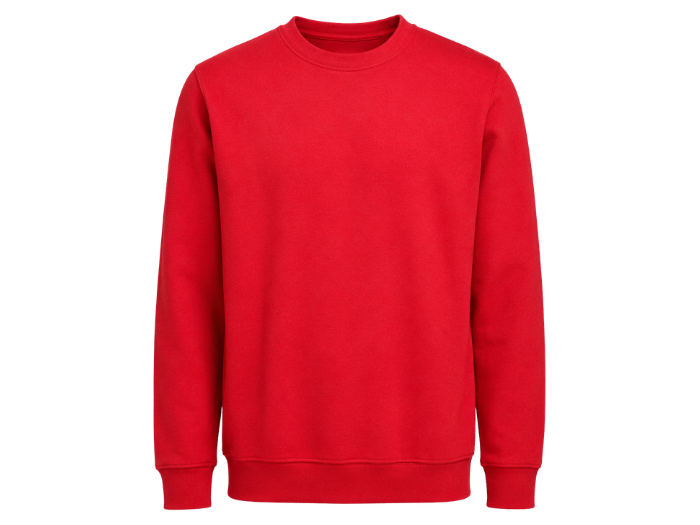 Mechanic Classic Sweatshirt – Low MOQ B2B Crew Neck Workwear Pullover in Red