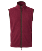 Fleece Gilet - Burgundy  B2B Low MOQ Custom Workwear Manufacturer