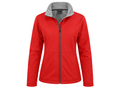 Ladies Soft Shell Jacket Red B2B Low MOQ Custom Women’s Work Jacket Manufacturer