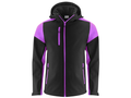 Wholesale Softshell Jacket Black/Purple B2B Workwear Jacket Low MOQ