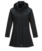 Women's Softshell Jacket Black Custom Workwear Jacket B2B