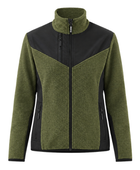 B2B Women's Softshell Knitted Jacket Olive/Black Workwear Low MOQ