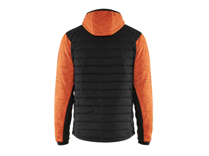 B2B Softshell Hybrid Jacket Black/Orange Low MOQ Workwear Jacket