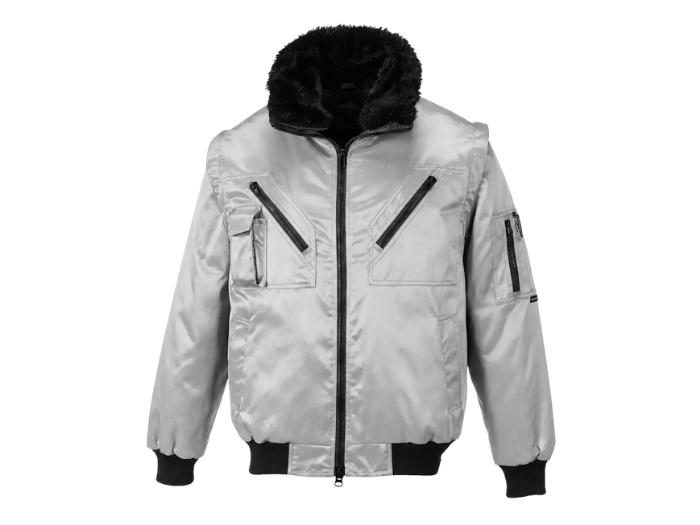 Wholesale Pilot Jacket Light Grey B2B Workwear Jacket