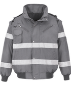 Custom Bomber Jacket Steel Gray B2B Workwear Jacket
