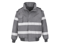 Custom Bomber Jacket Steel Gray B2B Workwear Jacket
