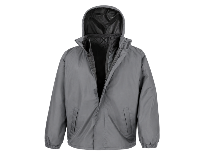 Wholesale Bomber Jacket Grey B2B Low MOQ Workwear Jacket front design preview