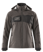 Custom Winter Jacket Charcoal Brown B2B Workwear Jacket Low MOQ