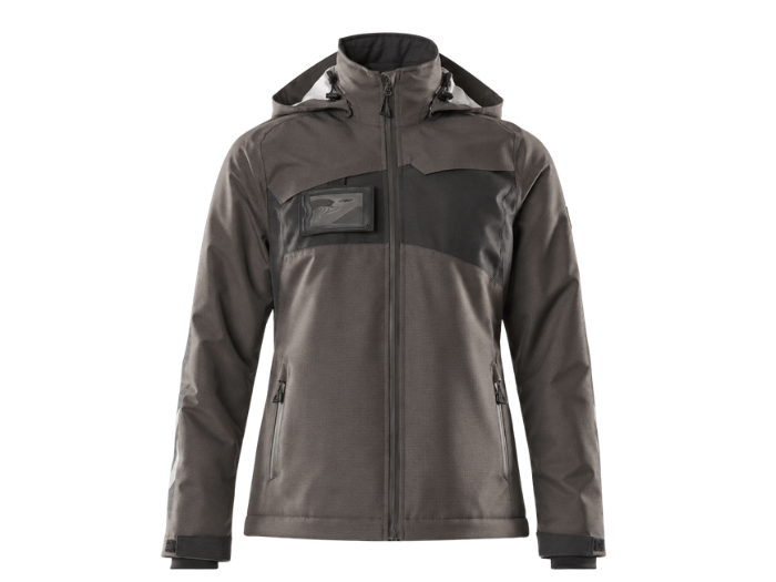 Custom Winter Jacket Charcoal Brown B2B Workwear Jacket Low MOQ front design preview