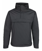 B2B Hooded Pullover Workwear Jacket Black Low MOQ Waterproof Jacket
