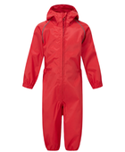 B2B Hooded Rainsuit Reflective Piping Red Workwear Waterproof Low MOQ