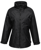 B2B Waterproof Insulated Jacket Women Black Workwear Low MOQ