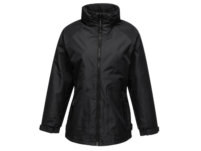 B2B Waterproof Insulated Jacket Women Black Workwear Low MOQ front design preview