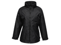 B2B Waterproof Insulated Jacket Women Black Workwear Low MOQ