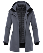 B2B Hooded Jacket Women Navy  Workwear Jacket Low MOQ