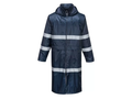 B2B Classic Rain Coat Navy Waterproof Workwear Low MOQ