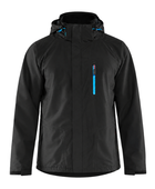B2B Bomber Rain Jacket Black Custom Rain Jacket Low MOQ