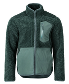 B2B Workwear Pile Jacket With Zipper Green Jacket Low MOQ