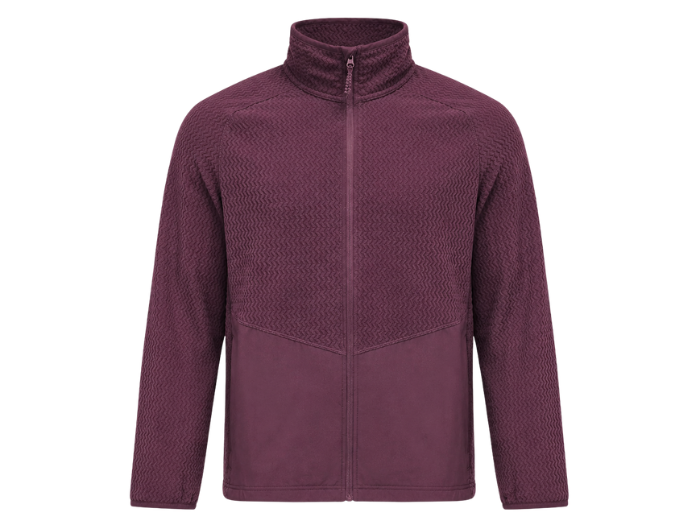 B2B Workwear Jumper With Zip Burgundy Fleece Workwear Low MOQ front design preview