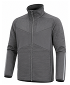 Custom Workwear Fleece Jumper With Zipper Grey Low MOQ
