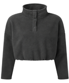 Workwear Women's Cropped Fleece Charcoal  B2B Custom Workwear