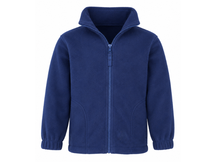 Workwear Jacket Royal Blue | B2B Low MOQ Fleece Workwear Manufacturer front design preview