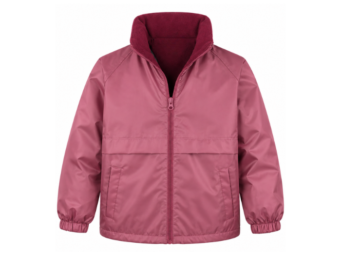 B2B Workwear Lined Jacket Burgund Low MOQ front design preview